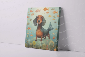 Underwater Dream Dachshund Wall Art Poster-Art-Dachshund, Dog Art, Home Decor, Poster-3