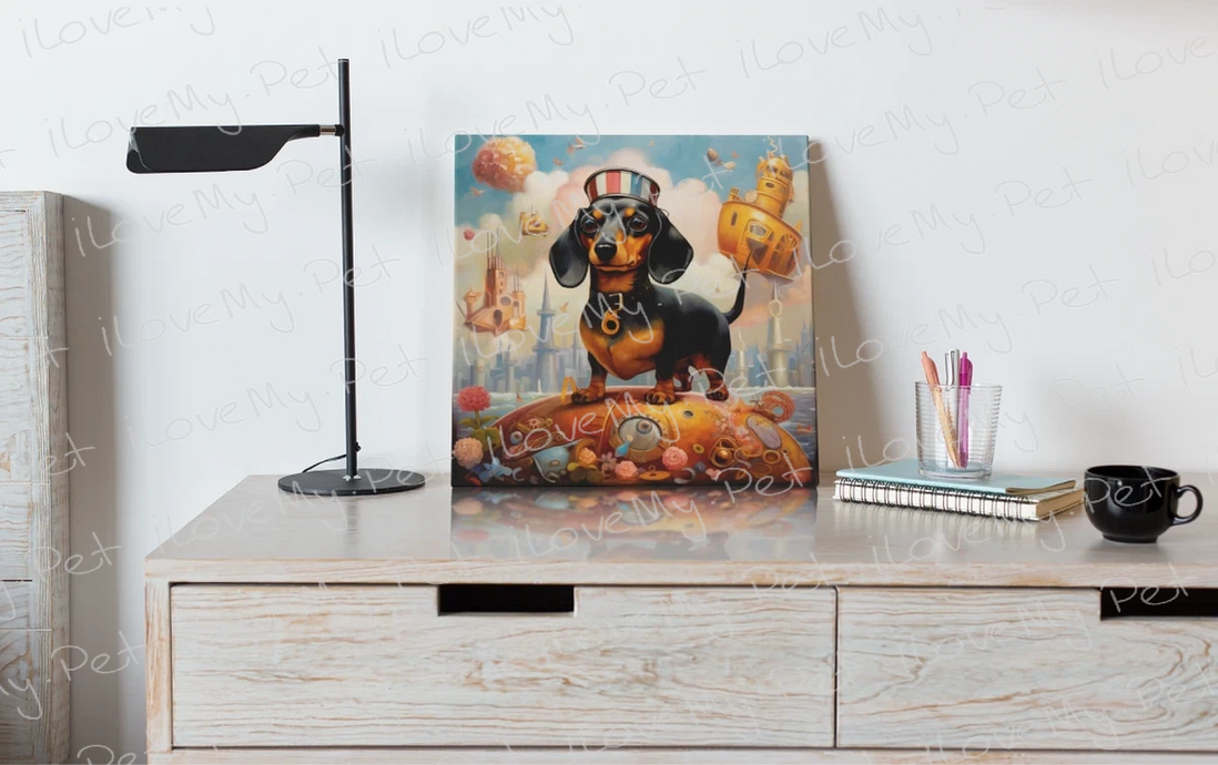 Whimsical Wonders Dachshund Dreamland Wall Art Poster-Art-Dachshund, Dog Art, Home Decor, Poster-4