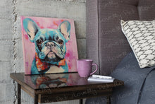 Load image into Gallery viewer, Whimsical Blue Frenchie Wall Art Poster-Art-Dog Art, French Bulldog, Home Decor, Poster-1