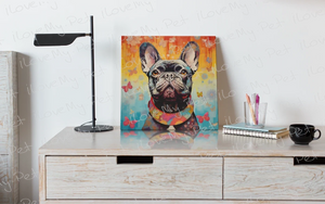 Butterfly Whimsy French Bulldog Wall Art Poster-Art-Dog Art, French Bulldog, Home Decor, Poster-5