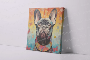 Butterfly Whimsy French Bulldog Wall Art Poster-Art-Dog Art, French Bulldog, Home Decor, Poster-3