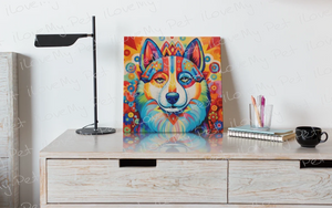 Psychedelic Husky Dream Wall Art Poster-Art-Dog Art, Home Decor, Poster, Siberian Husky-5