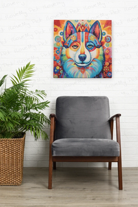 Psychedelic Husky Dream Wall Art Poster-Art-Dog Art, Home Decor, Poster, Siberian Husky-7