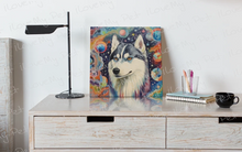 Load image into Gallery viewer, Vivid Dance Husky Whimsy Wall Art Poster-Art-Dog Art, Home Decor, Poster, Siberian Husky-5