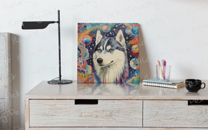 Vivid Dance Husky Whimsy Wall Art Poster-Art-Dog Art, Home Decor, Poster, Siberian Husky-5
