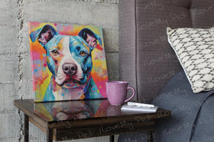 Colorful Charm Pit Bull Wall Art Poster-Art-Dog Art, Home Decor, Pit Bull, Poster-4