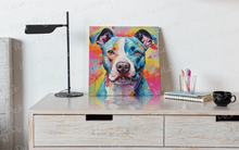 Load image into Gallery viewer, Colorful Charm Pit Bull Wall Art Poster-Art-Dog Art, Home Decor, Pit Bull, Poster-5
