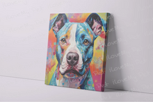 Load image into Gallery viewer, Colorful Charm Pit Bull Wall Art Poster-Art-Dog Art, Home Decor, Pit Bull, Poster-3