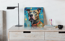Load image into Gallery viewer, Starry-Eyed Pit Bull Dream Wall Art Poster-Art-Dog Art, Home Decor, Pit Bull, Poster-5