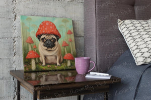 Pug in Wonderland Wall Art Poster-Art-Dog Art, Home Decor, Poster, Pug-4