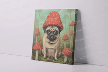 Load image into Gallery viewer, Pug in Wonderland Wall Art Poster-Art-Dog Art, Home Decor, Poster, Pug-3