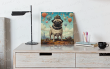 Load image into Gallery viewer, Whimsical Balloon King Pug Wall Art Poster-Art-Dog Art, Home Decor, Poster, Pug-5