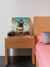 Load image into Gallery viewer, Whimsical Balloon King Pug Wall Art Poster-Art-Dog Art, Home Decor, Poster, Pug-6
