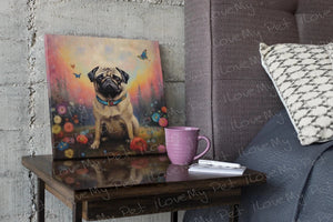 Enchanted Pug Paradise Wall Art Poster-Art-Dog Art, Home Decor, Poster, Pug-4
