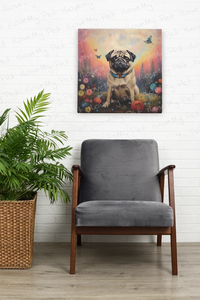 Enchanted Pug Paradise Wall Art Poster-Art-Dog Art, Home Decor, Poster, Pug-7