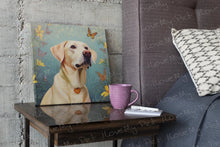 Load image into Gallery viewer, Butterfly Companions Yellow Labrador Wall Art Poster-Art-Dog Art, Home Decor, Labrador, Poster-4