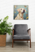 Load image into Gallery viewer, Butterfly Companions Yellow Labrador Wall Art Poster-Art-Dog Art, Home Decor, Labrador, Poster-7