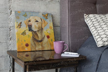 Load image into Gallery viewer, Autumnal Bliss Yellow Labrador Wall Art Poster-Art-Dog Art, Home Decor, Labrador, Poster-4