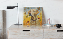 Load image into Gallery viewer, Autumnal Bliss Yellow Labrador Wall Art Poster-Art-Dog Art, Home Decor, Labrador, Poster-5
