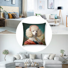 Load image into Gallery viewer, Versailles Vanilla White Poodle Plush Pillow Case-Cushion Cover-Dog Dad Gifts, Dog Mom Gifts, Home Decor, Pillows, Poodle-2