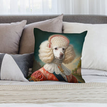 Load image into Gallery viewer, Versailles Vanilla White Poodle Plush Pillow Case-Cushion Cover-Dog Dad Gifts, Dog Mom Gifts, Home Decor, Pillows, Poodle-3