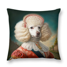 Load image into Gallery viewer, Versailles Vanilla White Poodle Plush Pillow Case-Cushion Cover-Dog Dad Gifts, Dog Mom Gifts, Home Decor, Pillows, Poodle-4
