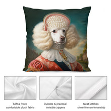 Load image into Gallery viewer, Versailles Vanilla White Poodle Plush Pillow Case-Cushion Cover-Dog Dad Gifts, Dog Mom Gifts, Home Decor, Pillows, Poodle-8