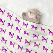 Load image into Gallery viewer, Vibrant Beagle Silhouette Blanket for Dog-Pet Furniture-8