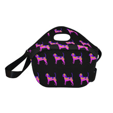 Load image into Gallery viewer, Vibrant Beagle Silhouette Neoprene Lunch Bag-Accessories-Accessories,Bags,Beagle,Lunch Bags-4