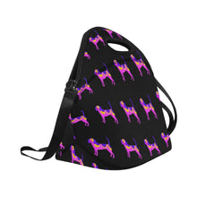 Load image into Gallery viewer, Vibrant Beagle Silhouette Neoprene Lunch Bag-Accessories-Accessories,Bags,Beagle,Lunch Bags-5