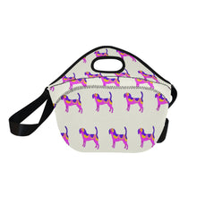 Load image into Gallery viewer, Vibrant Beagle Silhouette Neoprene Lunch Bag-Accessories-Accessories,Bags,Beagle,Lunch Bags-6