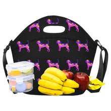 Load image into Gallery viewer, Vibrant Beagle Silhouette Neoprene Lunch Bag-Accessories-Accessories,Bags,Beagle,Lunch Bags-1