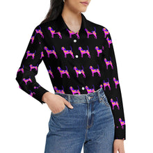Load image into Gallery viewer, Vibrant Beagle Silhouette Women's Shirt-3