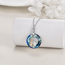 Load image into Gallery viewer, Vibrant Blue Silver Plated Labrador Necklaces-Dog Themed Jewellery-Jewellery, Labrador, Necklace, Pendant-10