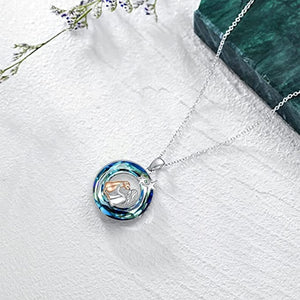 Vibrant Blue Silver Plated Labrador Necklaces-Dog Themed Jewellery-Jewellery, Labrador, Necklace, Pendant-11