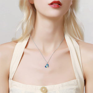 Vibrant Blue Silver Plated Labrador Necklaces-Dog Themed Jewellery-Jewellery, Labrador, Necklace, Pendant-3