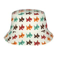 Load image into Gallery viewer, Vibrant Colorful Schnauzer Bucket Hat-Hats &amp; Caps-Ivory White-One Size-49