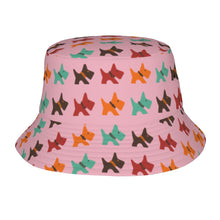 Load image into Gallery viewer, Vibrant Colorful Schnauzer Bucket Hat-Hats &amp; Caps-Light Pink-One Size-9