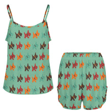 Load image into Gallery viewer, Vibrant Colorful Schnauzer Women's Cami and Shorts Pajama Set-Apparel-Apparel,Dog Mom Gifts,Pajamas,Schnauzer-18