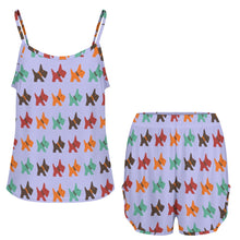 Load image into Gallery viewer, Vibrant Colorful Schnauzer Women's Cami and Shorts Pajama Set-Apparel-Apparel,Dog Mom Gifts,Pajamas,Schnauzer-6