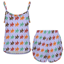 Load image into Gallery viewer, Vibrant Colorful Schnauzer Women's Cami and Shorts Pajama Set-Apparel-Apparel,Dog Mom Gifts,Pajamas,Schnauzer-7