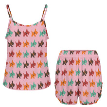 Load image into Gallery viewer, Vibrant Colorful Schnauzer Women's Cami and Shorts Pajama Set-Apparel-Apparel,Dog Mom Gifts,Pajamas,Schnauzer-14