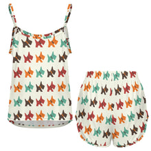 Load image into Gallery viewer, Vibrant Colorful Schnauzer Women's Cami and Shorts Pajama Set-Apparel-Apparel,Dog Mom Gifts,Pajamas,Schnauzer-11