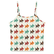 Load image into Gallery viewer, Vibrant Colorful Schnauzer Women's Cami and Shorts Pajama Set-Apparel-Apparel,Dog Mom Gifts,Pajamas,Schnauzer-Ivory Cream-XS-9