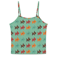 Load image into Gallery viewer, Vibrant Colorful Schnauzer Women's Cami and Shorts Pajama Set-Apparel-Apparel,Dog Mom Gifts,Pajamas,Schnauzer-Mint Green-XS-17