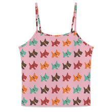 Load image into Gallery viewer, Vibrant Colorful Schnauzer Women's Cami and Shorts Pajama Set-Apparel-Apparel,Dog Mom Gifts,Pajamas,Schnauzer-Light Pink-XS-13