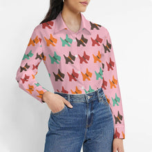 Load image into Gallery viewer, Vibrant Colorful Schnauzer Women's Shirt-Apparel-Apparel,Dog Mom Gifts,Schnauzer,Shirt-3