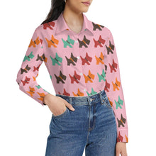 Load image into Gallery viewer, Vibrant Colorful Schnauzer Women's Shirt-Apparel-Apparel,Dog Mom Gifts,Schnauzer,Shirt-13