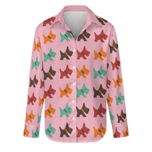 Load image into Gallery viewer, Vibrant Colorful Schnauzer Women's Shirt-Apparel-Apparel,Dog Mom Gifts,Schnauzer,Shirt-Light Pink-S-5