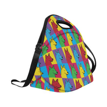 Load image into Gallery viewer, Vibrant Dogo Argentino Pop Art Neoprene Lunch Bag-Accessories-Accessories,Bags,Dogo Argentino,Lunch Bags-4